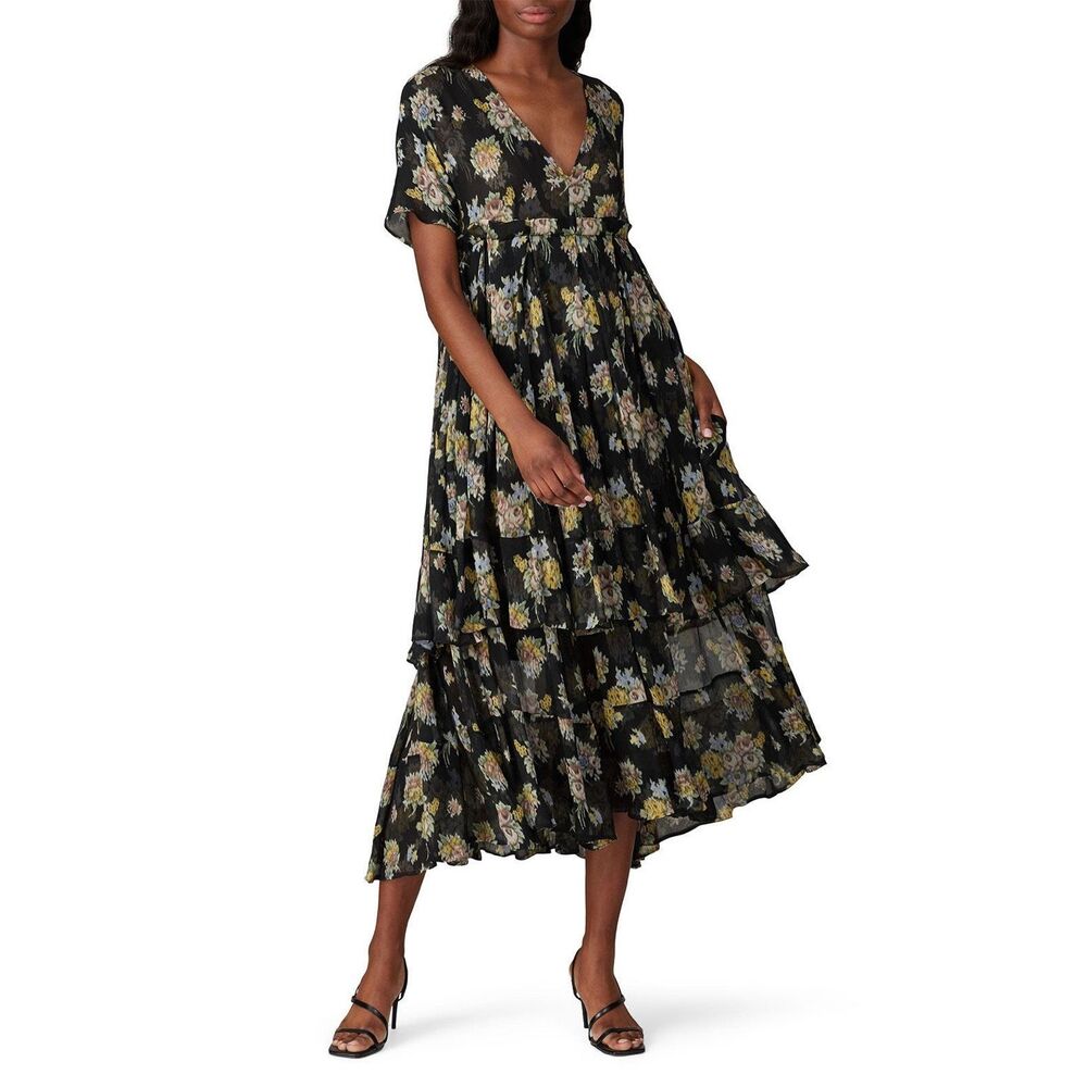 Brock Collection Floral Printed Quintina Dress Size US 4 $2340